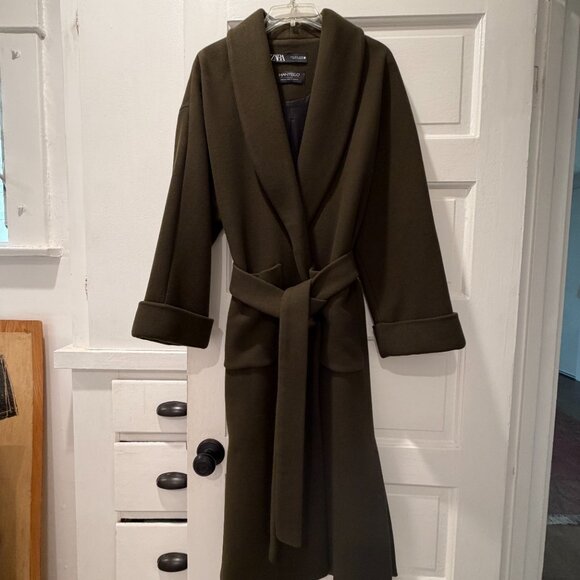Zara Belted Wool Coat - Picture 6 of 6